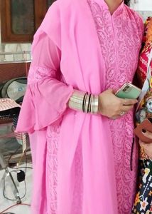 Pink Embroidered Salwar Kameez