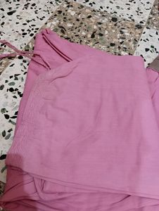 Beautiful Pink Colour Salwar Suit, Short Kurti, Designed Suit, With Beautiful Neck Design😊 Duppata i Don&#39;t Have, But Can Arrange One Stole If Anyone Wants😘