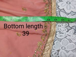 Coral Embroidered Gharara Suit