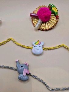 😍Colourful Clay Rakhi For Kids