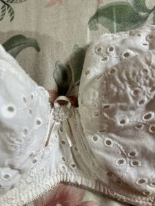 White Eyelet Bra