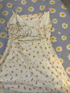 Floral Backless Dress