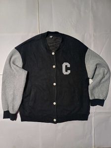 🔥Vintage Black Letterman Jacket