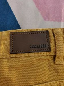 Mustard Wide Leg Jeans
