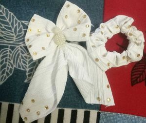 &#34;Charming Bow Clip - Stylish Hair Accessory for An
