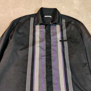 Striped Button-Down Shirt