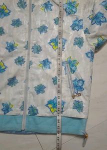 Floral Print Hooded Jacket