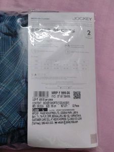 New Jockey 2 Boxer Unused Unopened