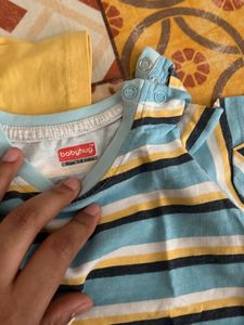 BabyHug Tees For 3-6 Months Boy