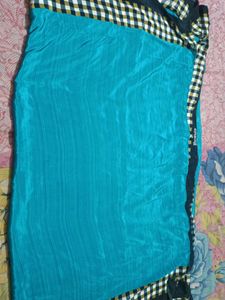 Crape Blue Saree