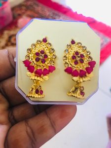 Artificial Stud Jhumki (colours Available) U Will Get 2 Pair Jhumki