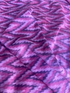 Pure Silk Patola Chevron Woven Fabric