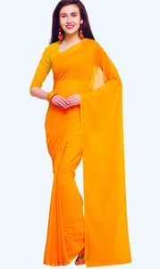 haldi yellow color saree for sale