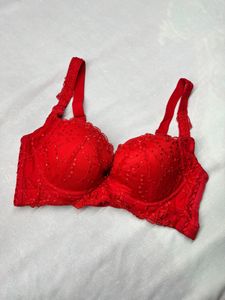 Red Lace Bra