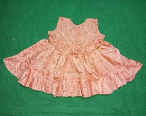 Handmade Baby Frock, Chest - 21 Inches, Length - 14.5 Inches,
