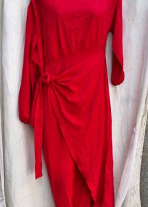 12111. Elegant Red Maxi Dress