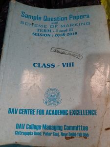 Sample Question Paper Of Class 8