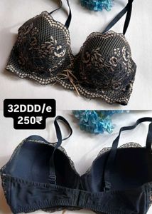 32DDD Black Lace Bra