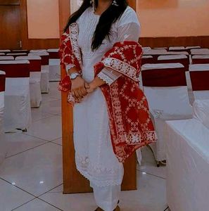 Kurta Pant And Duptta Set ....