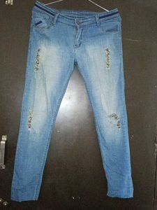 Ripped Denim Jeans