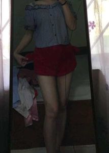 Fluffy Red Night Short