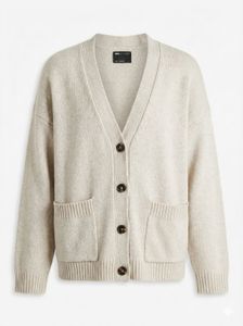Beige Knit Cardigan
