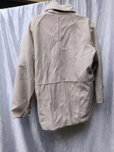 Elegant Beige Pea Coat