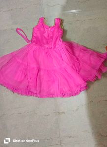 Kids Pink Frock 3-4 Years