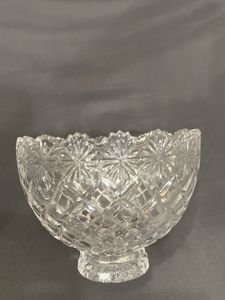 Hi-Luxe “Stunner” Crystal Glass Bowl