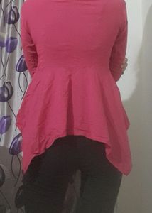 Crop Top ,hot Pink, Body Fitting,party Wear,