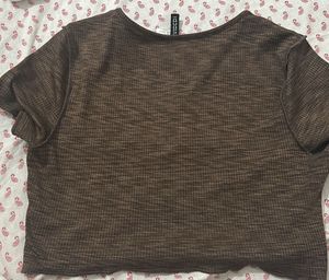 Coffee brown H&amp;M top
