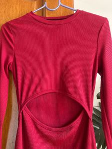 Red Cutout Bodycon Dress