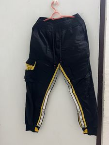 Black Cargo Style Pants