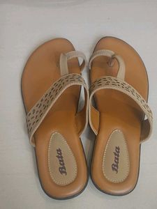 Bata Tan Flats