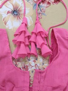 Pink Blouse And Orange Blous Combo