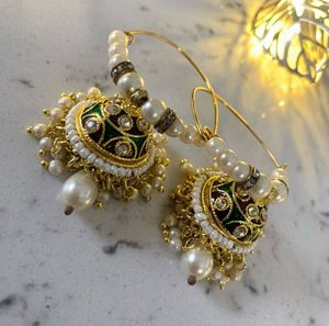 Pearl Chandbali Earrings