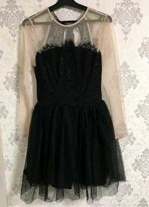 Net And Lace Prom Dress