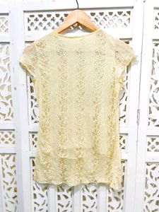 Vintage Inspired Laced Peplum Top