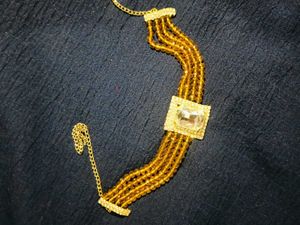 Gold Beaded Choker