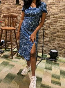 Blue Floral Dress