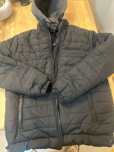 Black Puffer Jacket with Hood