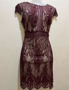 forever21 Pintrest Burgundy Lace Dress