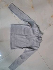 Grey Turtle Neck Crop Top