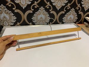 Hanger India's First Unique Design Wooden Hanger with Locking Bar for Clothes - Wardrobe, Coat, Sarees, Pants,Clothes Locking Bar Hanger (Set of 5)