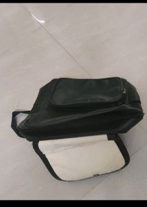 Black Faux Leather Backpack
