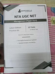 UGC NET management Paper 1&amp;2