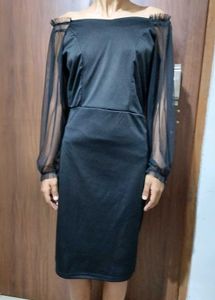 Chic Black Off-Shoulder Dress