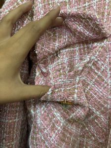 A Pinkish Peach Coloured Long Coat