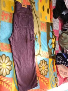 Wide Leg brown Cargo Pants