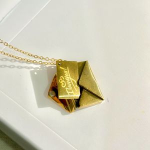 Paris Love Letter Gold-Plated Necklace
